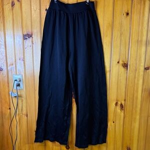 OQQ Wide Leg Black Pants